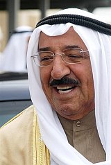 File picture dated 22 February 2005 shows Kuwaiti Prime Minister Sheikh Sabah al-Ahmad al-Sabah in Kuwait City. The Kuwaiti government named 24 January 2006 Sheikh Sabah as the oil-rich state's new emir, Justice Minister Ahmad Baqer told AFP after an emergency cabinet meeting. Earlier in the day, Kuwait's parliament voted ailing Emir Sheikh Saad al-Abdullah al-Sabah out of office after barely a week in power, concluding one of the gravest crises in the oil-rich state's history. AFP PHOTO/YASSER AL-ZAYYAT
